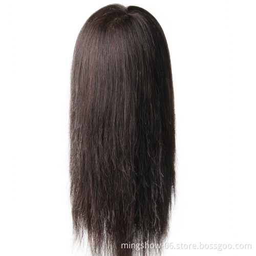 training mannequin head with human hair for training